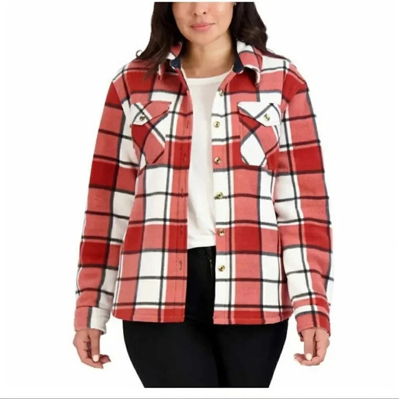 Sage ladies plush shirt jacket shaket NWT XXL - Picture 2 of 4